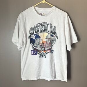 Super Bowl XLVI White T-Shirt XL